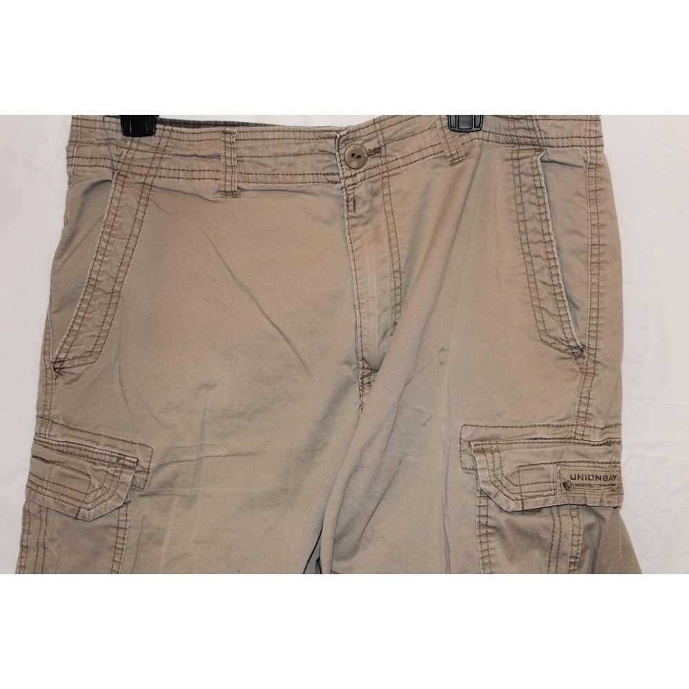 Unionbay Men's Cargo Shorts Khaki Beige Size 36